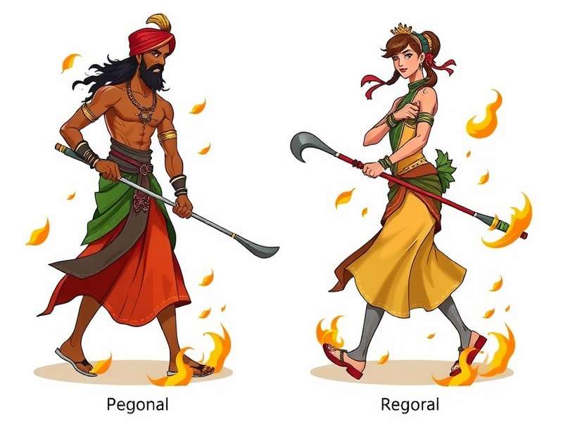 Regional Cultural Elements in Tandoori Passion Pursuit Comparison of regional versions of Tandoori Passion Pursuit showing different cultural elements